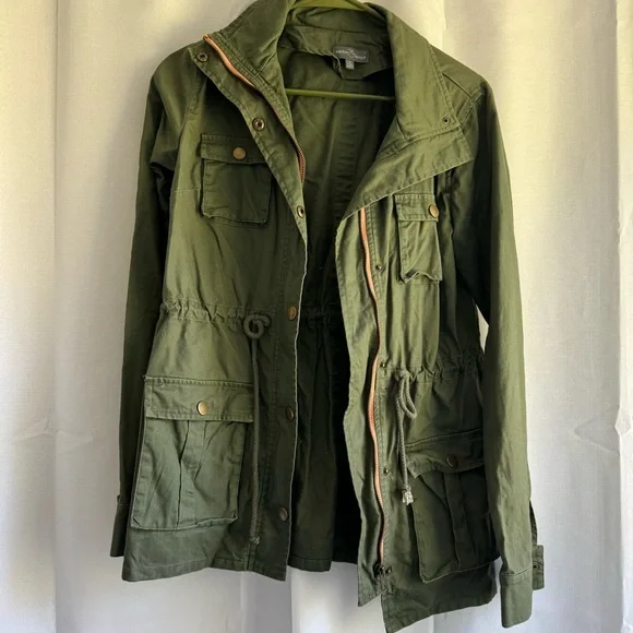 Olive green utility jacket - Picture 2 of 6